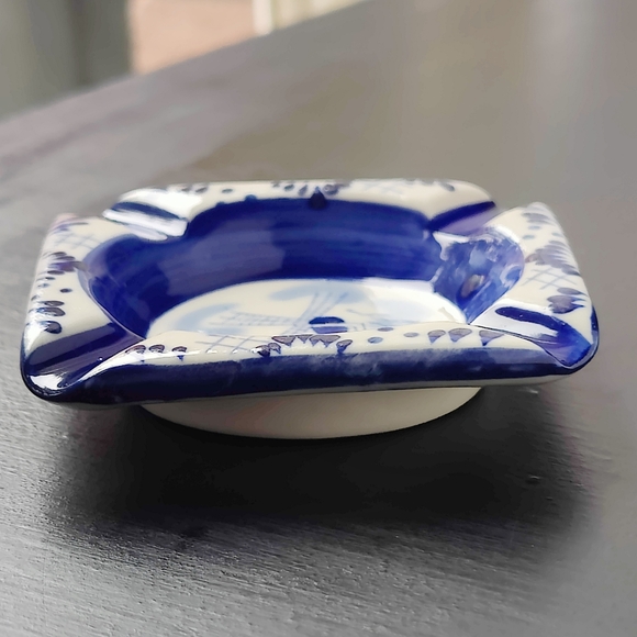 Delft 🇳🇱 ceramic | 💙🤍 ashtray - Picture 5 of 8
